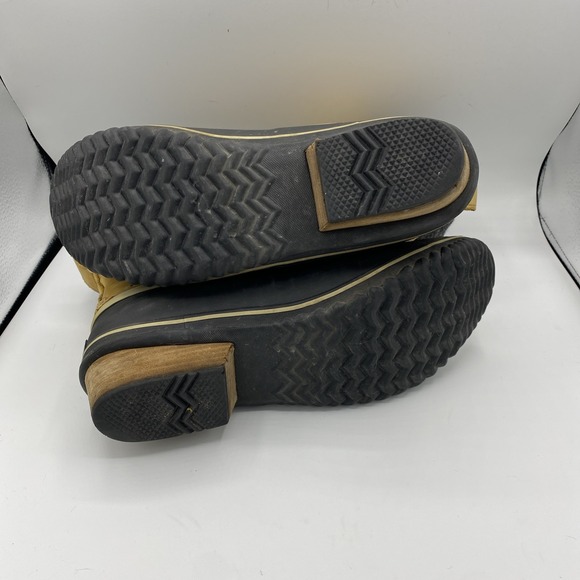 Sorel Slimpack II Lace Winter Boots Womens Size 12 EUR 43 Leather Elk Black - Picture 9 of 9